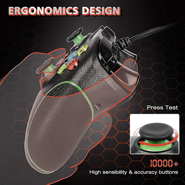 Trådad handkontroll One Dual Vibration Usb Wired Game Controller Gamepad