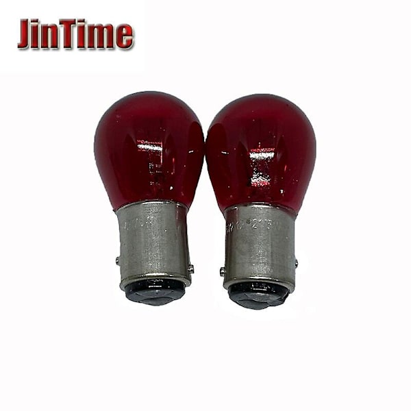 1 st PY21W 1156 BA15S Bärnsten Bil Auto Scooter Indikator Broms Parkering Blinkers Lampa BAY15D Halogenlampa 12V Röd bärnsten