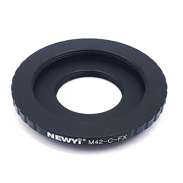 M42-C-FX Dobbeltfunktionel Montering Adapter Ring Metal til M42 Objektiv / C-Mount Objektiv til X-Mount Kamera Tilbehør