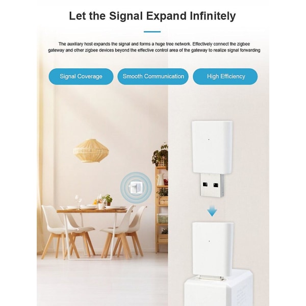 Tuya Zigbee 3.0 -signaalitoistin USB-jatke Smart Life Zigbee2mqtt -laitteille Mesh Home Assistant Deconz -automaatio