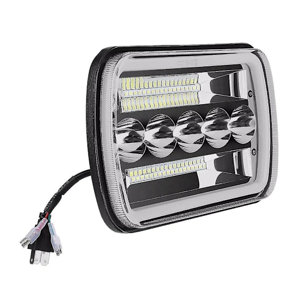 5x7 tommer 7x6 tommer LED Forlygter Hi-lo Beam Halo DRL til Xj Wrangler Yj