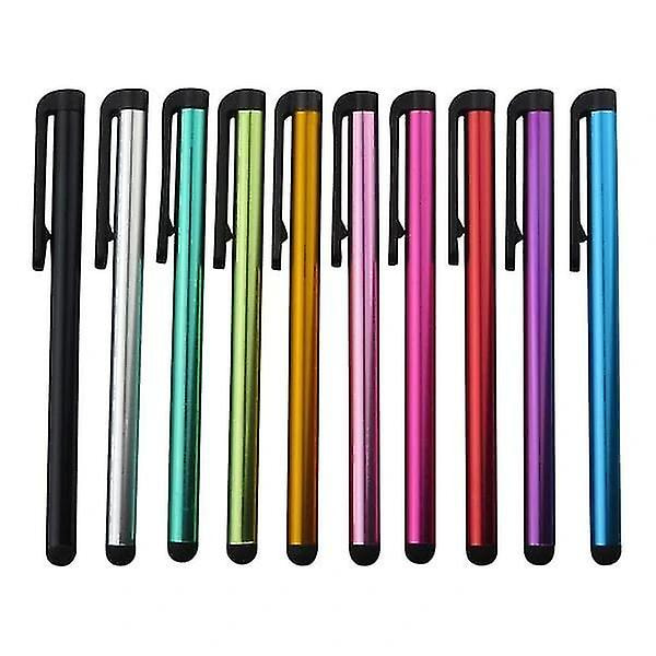 10-pakning Stylus Touch Pen i metallisk - Tilfeldig farge
