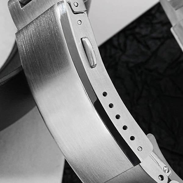 Se spennefold sikkerhetsfrest spenne erstatning rustfritt stål armbånd spenne, 20mm