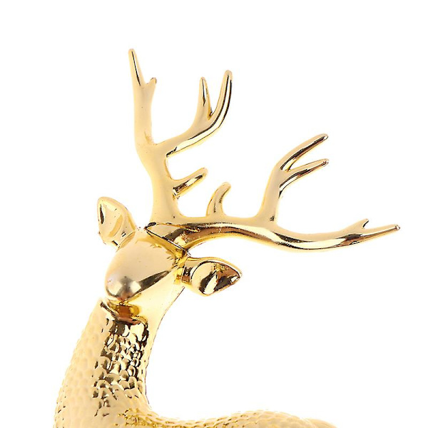 5 stk. Kunstig Jul Simulering Sika Hjor Rådyr Eventyrhave Rekvisitter Statue Hjem Elg Skab Ornamenter Kage Dekoration