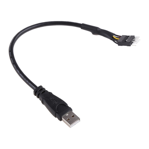 24awg Wire PC Tietokoneen emolevy USB 9 Pin sisäinen USB ulkoinen jatkodatakaapeli 30cm