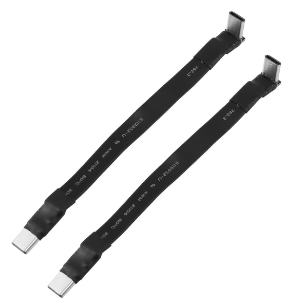 Usb 3.1 Type C til Type C-kabel Fpc Fpv 3a 10gbps Emi-skjerming, 10 cm