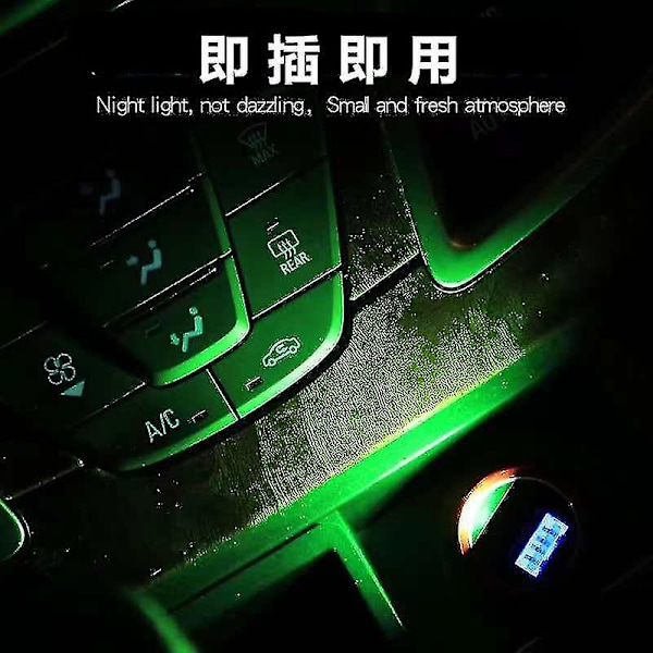 Mini USB LED-lys, RGB-bil LED-interiørbelysning DC 5V Smart USB LED-atmosfærelys, bærbar tastaturlys til hjemmekontor