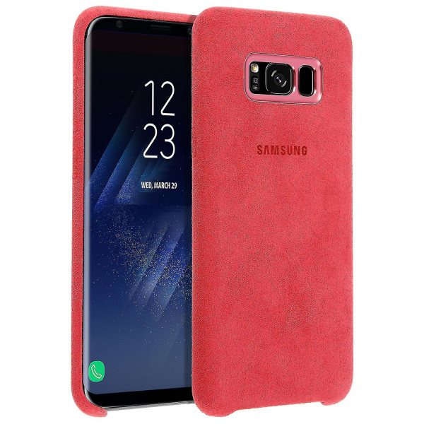 Black Friday Officiellt Samsung Alcantara Cover, Hardcase kompatibelt Samsung Galaxy S8 Plus - Rosa