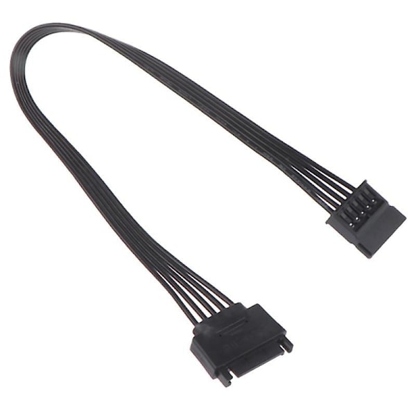 30 cm SATA 15-nastainen uros-naaraskaapeli HDD SSD:lle virransyötön jatkoksi