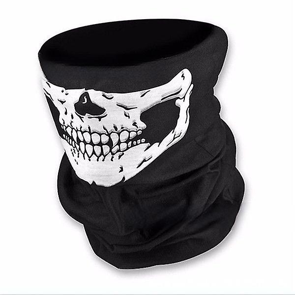 Halloween Grim Reaper kostume skelet kranie outfits 4 stk kappe med hætte kappe Plast le kranie maske Nem Halloween kostumer Karneval Kompatibel