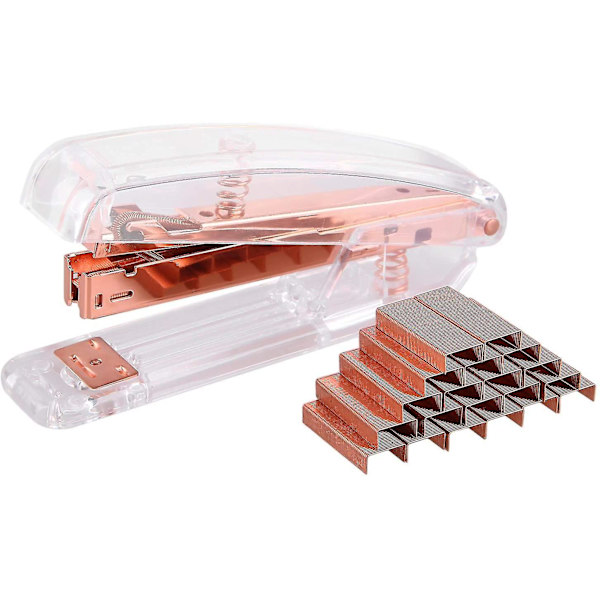 Läpinäkyvä jousiavusteinen pöytätakkain - Rose Gold