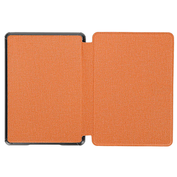 Orange Lättvikt Tyg Mönster Konstläder Skyddande Fodral för Kindle 658 2019