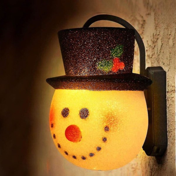 Christmas Lampeskjerm Dørhengende Snowman Lampe Hengende Street Lampeskjerm