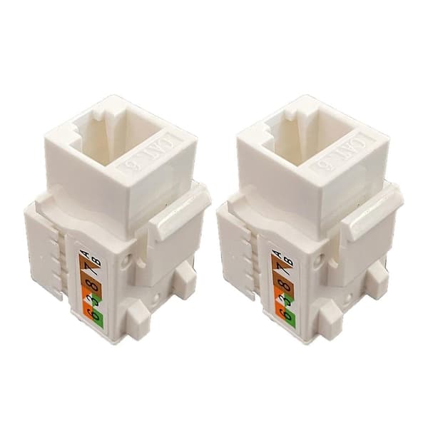 Cat6 Rj45 Keystone Jacks Modulkontakt Ethernet för väggplatta Patchpanel