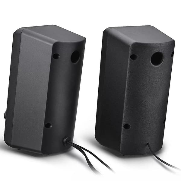 1 par USB-strømadapter kablet højttaler til 3,5 mm jack-enheder