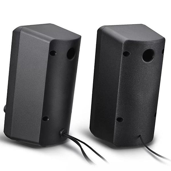 1 par USB-strømadapter kablet høyttaler for 3,5 mm jack-enheter