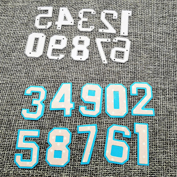 Nummer Metallskärverktyg Stencil Diy Scrapbook Album Papperskort Mall