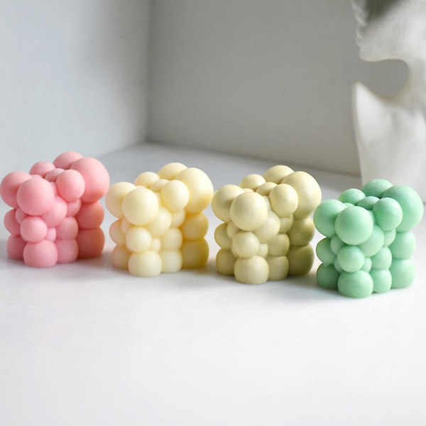 3D geometrisk boblekule silikonform DIY såpe aromaterapi stearinlys leire