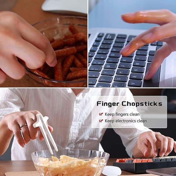4 st fingerpinnar (vita)