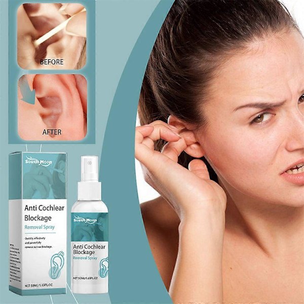 Anti Cochlear Blockage Removal Spray TinniDrop Tinnitus Relief til Ringende Ører 1pc