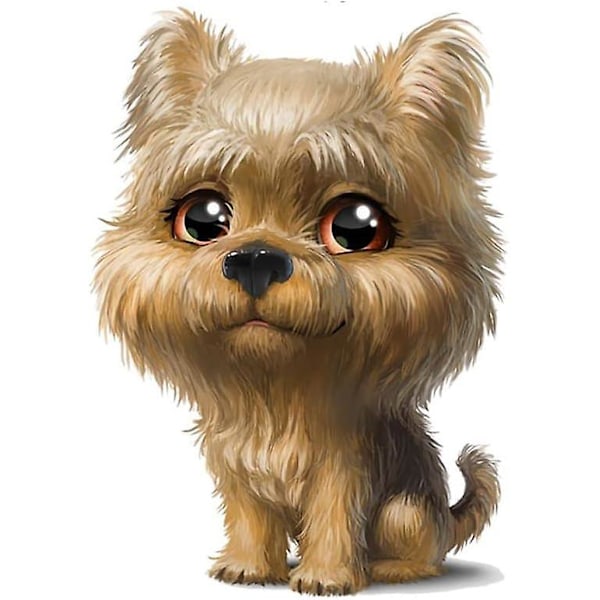 Set med 2 Simuleringsbilsdekaler, 3D Söta Kattbilsdekaler + Personlig Cartoon Hundbilsdekaler