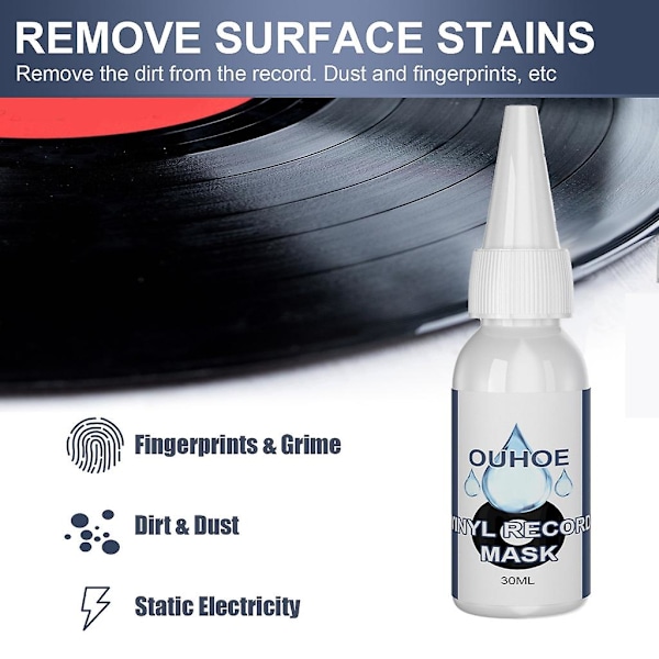 Vinyl Lp/cd Record Cleaning Liquid Anti-static Detergent Lp/cd Record Cleaner