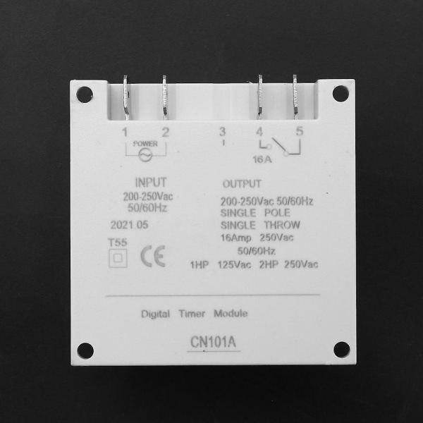 Ny LCD Digital Kontrollbar Strømmåler Programmerbar Timer DC 12V 16A Tid Relébryter