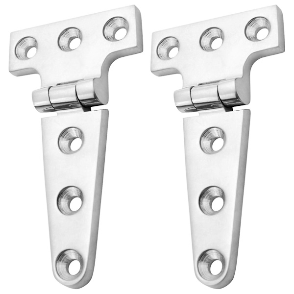 2 stk. Heavy Duty T-hængsel 316 rustfrit stål Marine Grade Casting