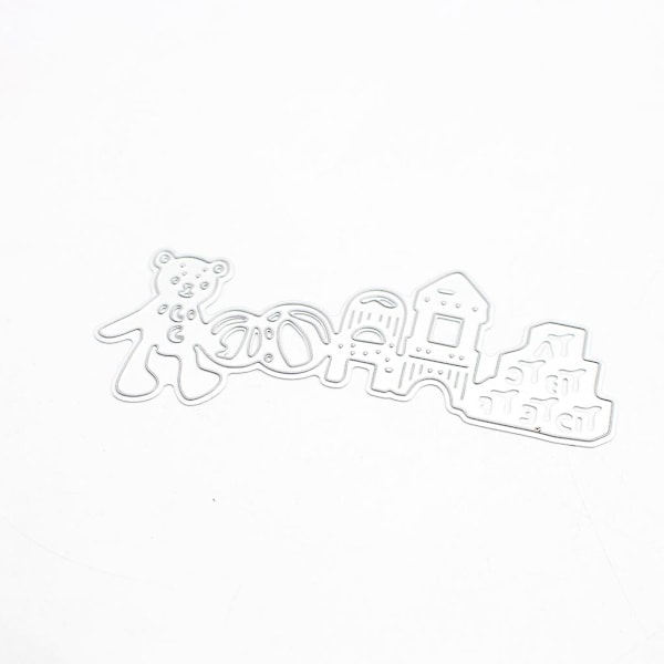 Bjørne-skærestans stencil DIY Scrapbooking Album Papirkort Embossing DIY Håndværk