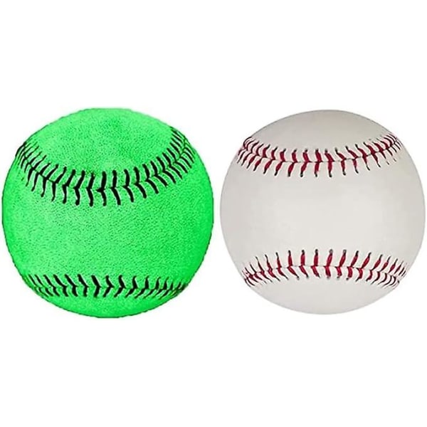 2 st Holografiska Reflex Luminous Baseboll, Luminous Baseboll, Baseboll Flygande Träning Baseboll