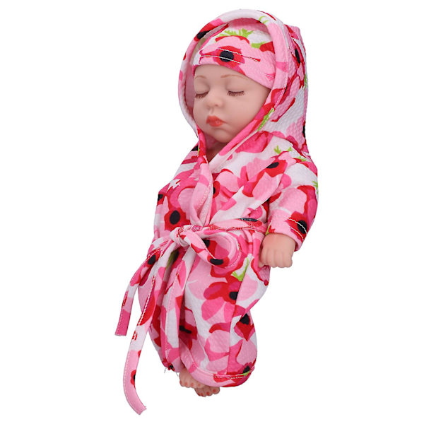 Simuleringsvinyl Reborn Doll - 25 cm Livsliknande Rollspel Leksak för Barn - Present Q1013