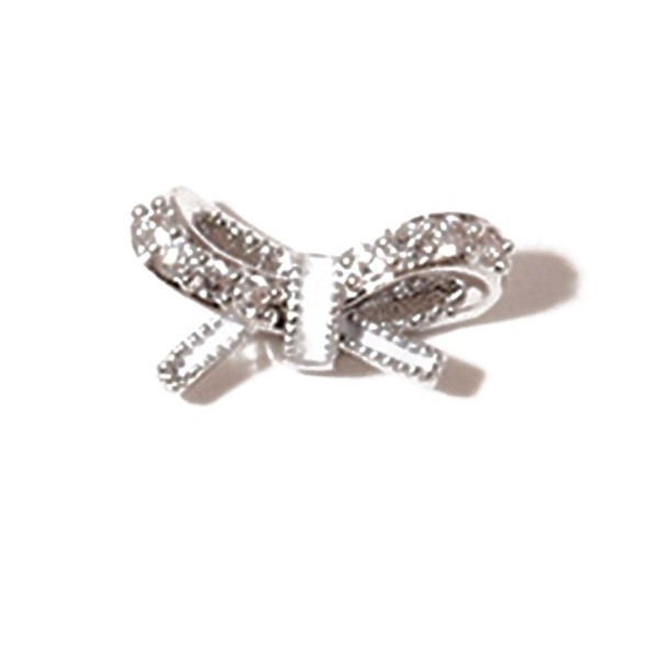 Zirkon nagelkristall strass 3d bågar nagelkonst berlocker glänsande nagel smycken 2804