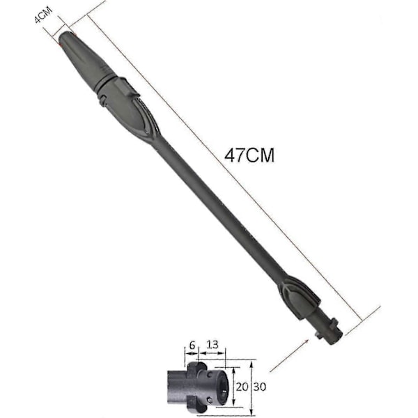 Højtryksrenser Tilbehør til Karcher Serie, Reservedele til Krcher K2 K3 K4 K5 K6 K7, Dobbeltfunktion Dirt Blaster Sprøjtepistol Udskiftning Dyser Lance Jet W