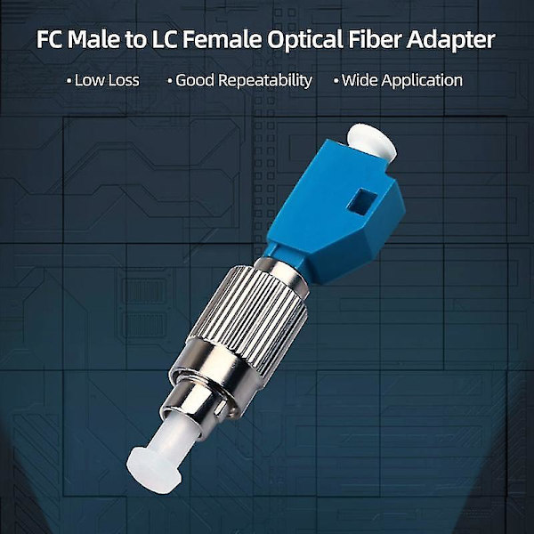 Visuell fellokaliseringsfiberadapter Fiberoptisk kontakt Fc hane till Lc hona Optisk fiberadapter Stabil prestanda Låg förlust