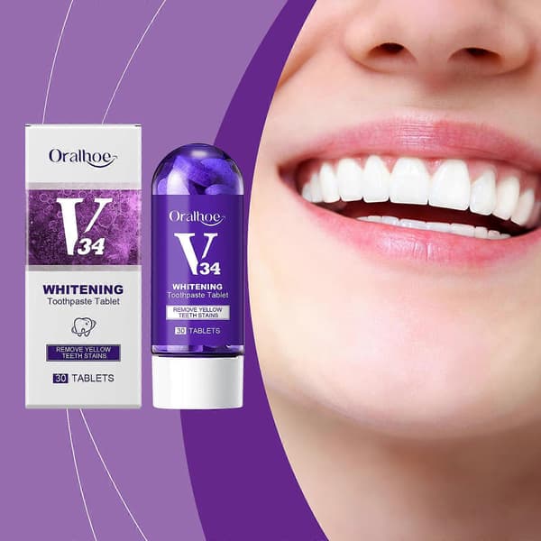 V34 Whitening Tooth Tablets Sadoer Deep Cleaning Teeth Clean Toothpaste 2025_WENQt