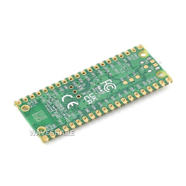 Raspberry Pi Pico W mikrokontrollerkort innebygd WiFi basert på offisiell RP2040 dual-core prosessor