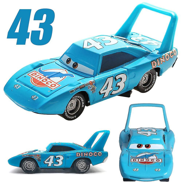 Disney Cars No.43 Dinoco The King Diecast Car Toys Boys Kids Birthday Gifts Collection