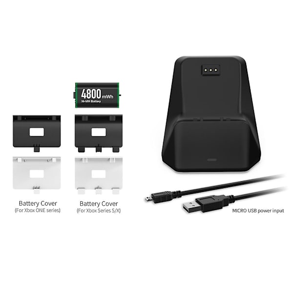 Opladningsstation til Xbox One/xbox Series håndkontrol