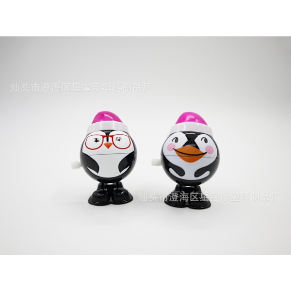Vind opp leker for barn, vind opp gående julenissen elg vind opp leker, julegaver open-mouthed jumping penguin