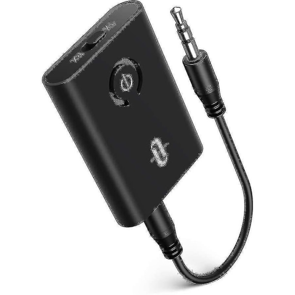 Bluetooth 5.0-sändare/mottagare, Taotronics 2-in trådlös 3,5 mm ljudadapter (aptx Low Latency