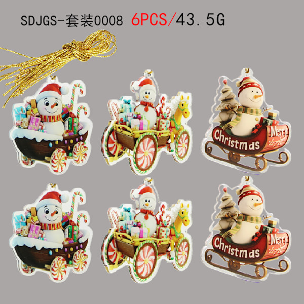 Joulukuusi Ripustusköysi Akryyli Joululahja Alkuperäinen Aito Joulujuhlan Koriste Ripustus 0008/6 christmas lanyards
