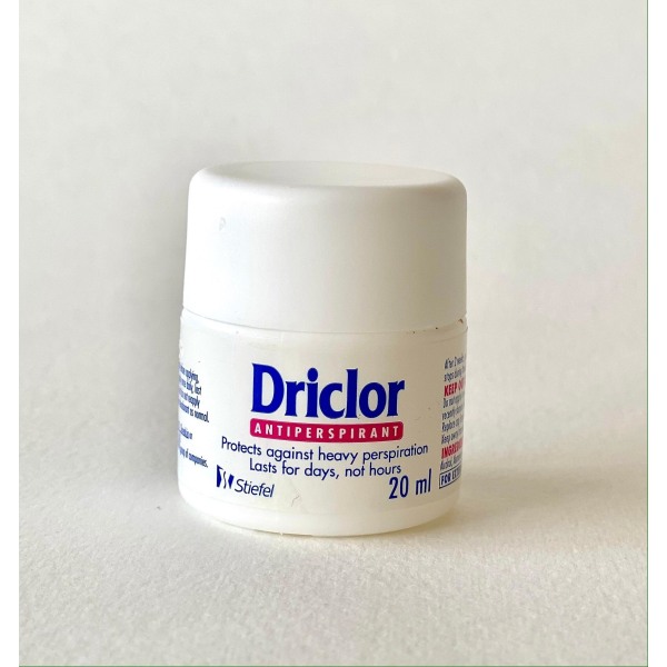 Driclor Antiperspirant Roll-on 20 ml Antiperspirant Deodorant | Klinisk styrka Hyperhidros Behandling - Minskar armhålesvett