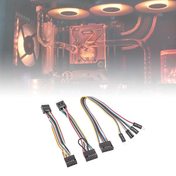3-pack moderkort chassi överföringskabel USB ljudkabel 24awg