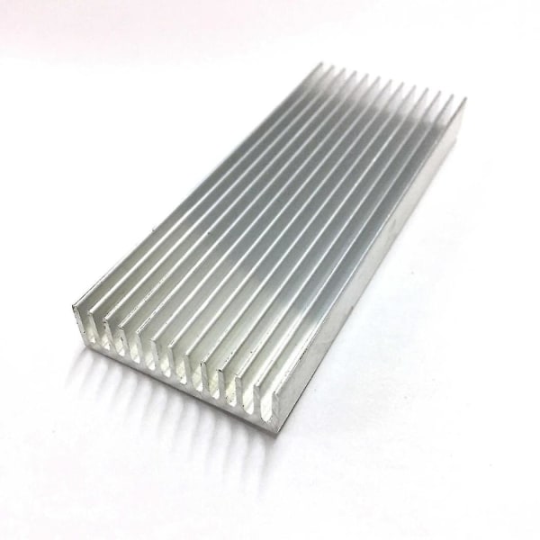 3 stk aluminium effektforsterker kjøleribbe kjøleribbe 100x40x11mm