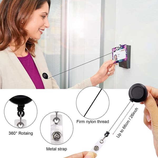 Silikone ID-kortholder forme epoxy støbeform med 10 stk. ID-badge-hjulsklips