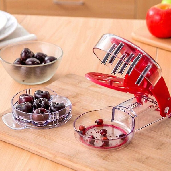 Cherry Pitter Tools Seed Corer Remover Kirsebær på en gang Kjøkkenutstyr Gadgets