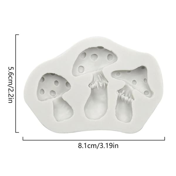 Tre soppform kakeform fondant kake matvare silikon bakeform