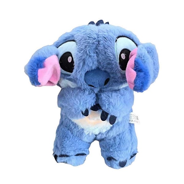 Lilo & Stitch Åndedrætsmusikalsk Soothing Doll Baby Kids Sleep Toys Angstlindring Plyslegetøj blue