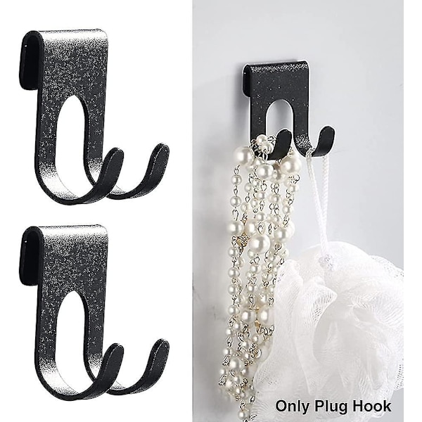 Durable Wall Hook For Kitchen, Bathroom, Bedroom, Office (black) (1pcs)