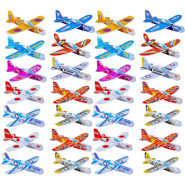 30 st flygplan leksaker utomhusleksak liten kastglidflygplan kastflygplan flygplansmodell